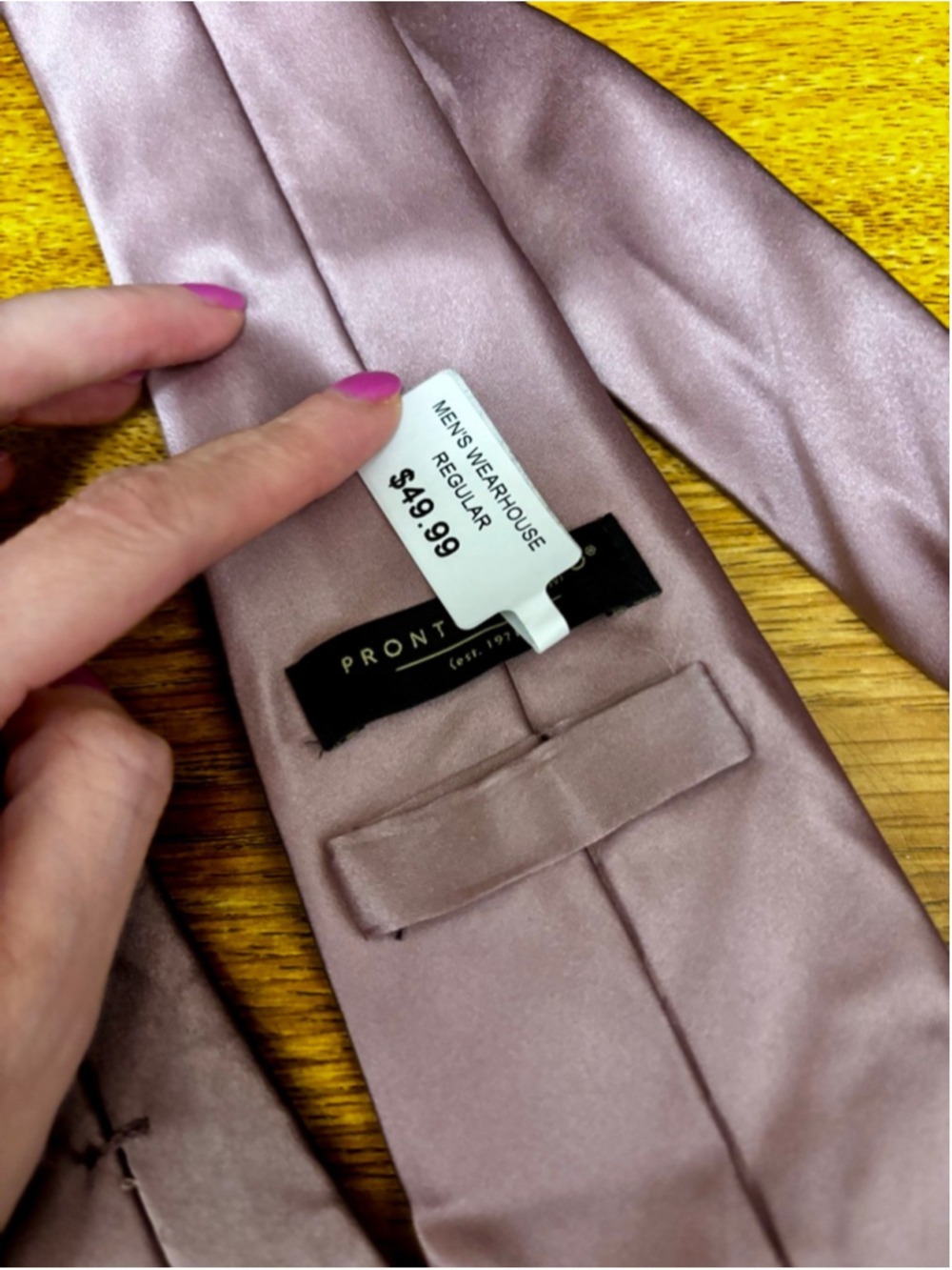 Men's Pronto Uomo Pink Tie